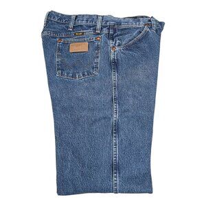 Vtg 90s Wrangler Jeans Mens 34x34 Blue 13MWZGK Cowboy Cut Original Fit Stonewash